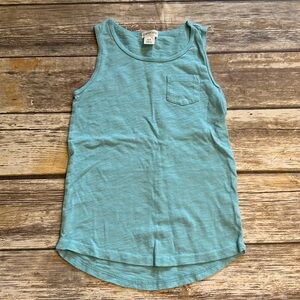 J. Crew Crewcuts Light Blue Pocket Tank Top- Size 4/5